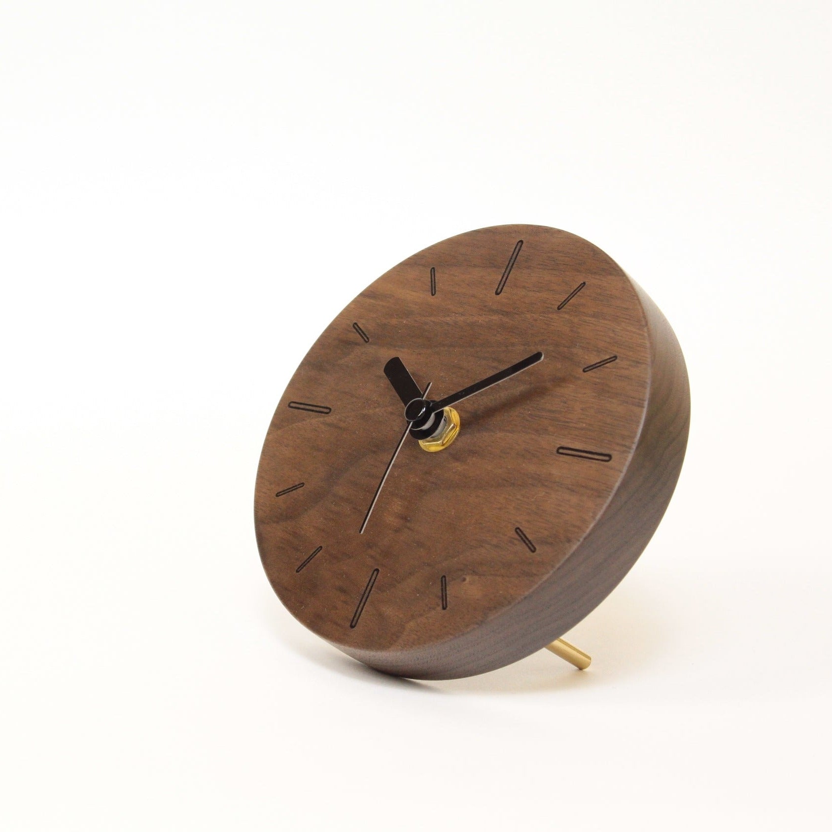 木製 置き時計 大きめ 静音アナログ時計 / Forest 置き時計 / てざわり本店